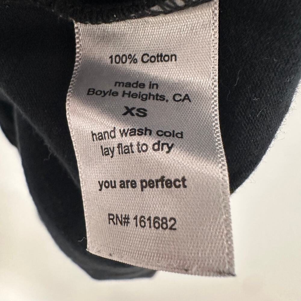 PERFECTWHITETEE Black Mock Neck Tank // XS - Picture 5 of 5